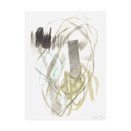 Jennifer Goldberger 'A Touch Of Mint II' Canvas Art,35x47